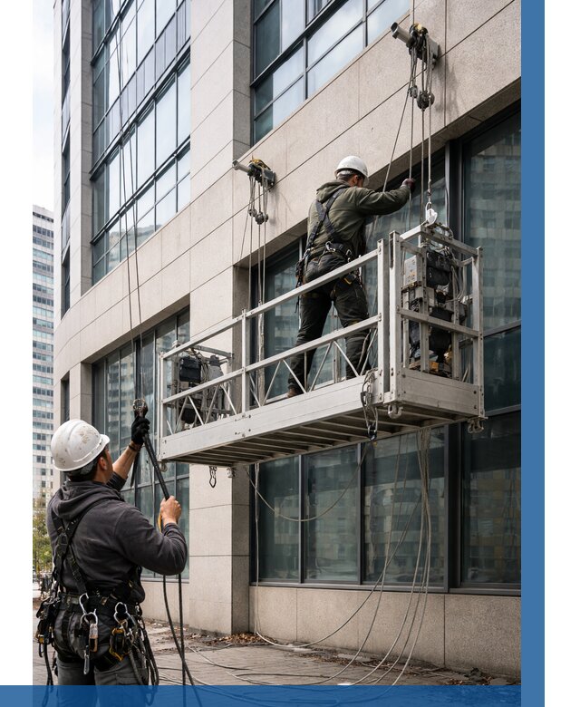 Монтаж и подъем фасадной люльки в Вологде от 12326 р. | ВЫСОТНИК-Вгд