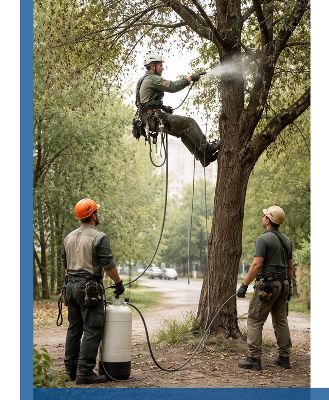 Обработка деревьев от вредителей в Вологде профессиональная защита