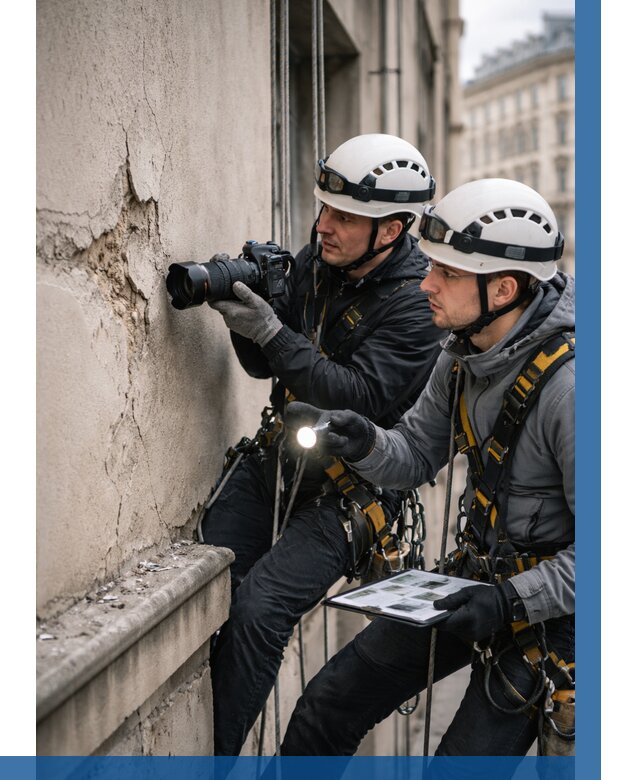 Фотофиксация дефектов фасада в Вологде от 4622 р. | ВЫСОТНИК-Вгд