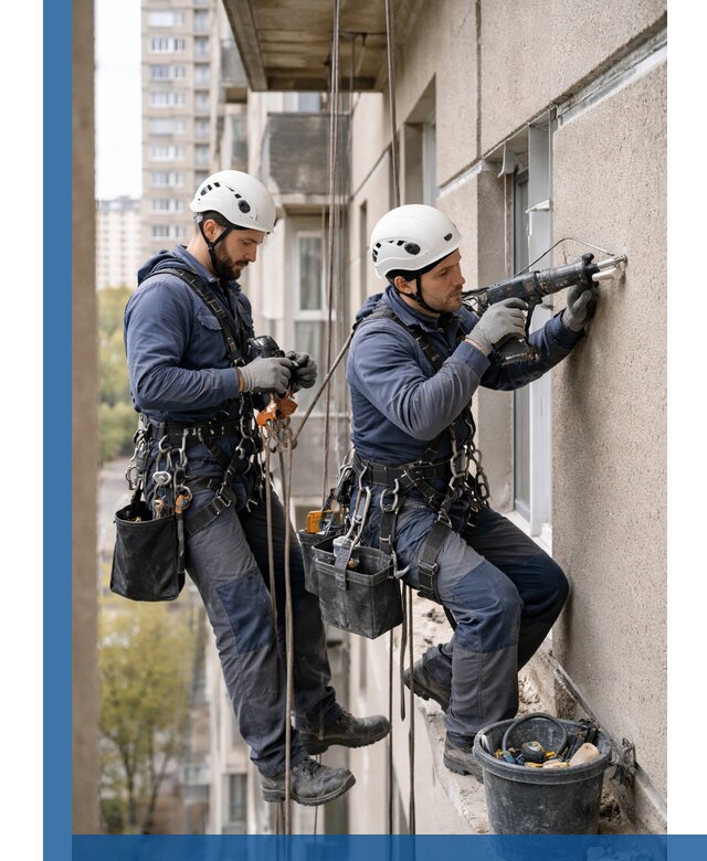 Промышленные альпинисты высотные работы и монтаж в Вологде